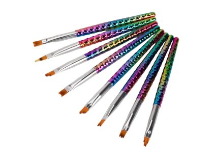 Sada 8 štětců na Nail Art a Ombré