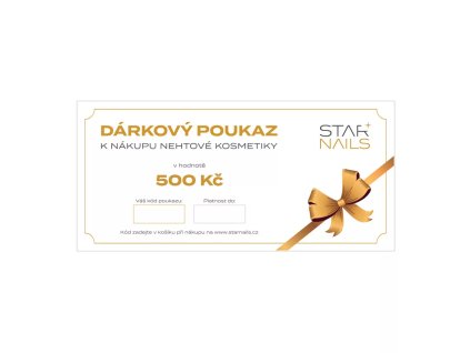 Tlačený poukaz na nákup tovaru 500 Kč