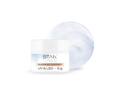 UV/LED Builder Gel Thixotropy, 5g - 001, Clear - stavebný tixo gél s tekutou pamäťou