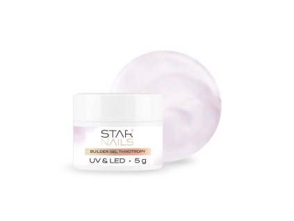 UV/LED Builder Gel Thixotropy, 5g - 003, Milky Pink - stavebný tixo gél s tekutou pamäťou