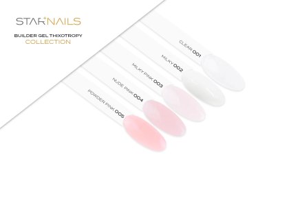UV/LED Builder Gel Thixotropy, 15ml  - 003, Milky Pink - stavební tixo gel s tekutou pamětí