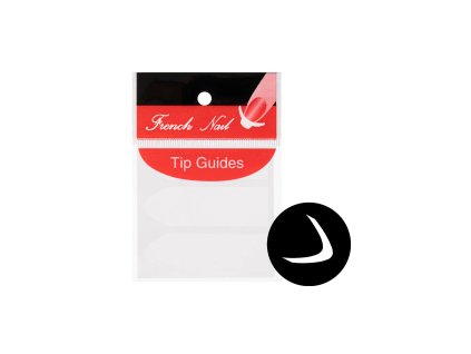 Samolepiace šablóny na francúzsku manikúru, Oval 03 - 33ks