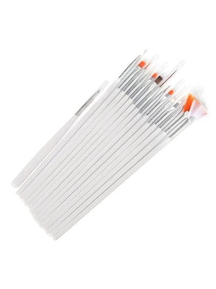 vyr 11135 Sada 15 stetcu na nehtovou modelaz bila