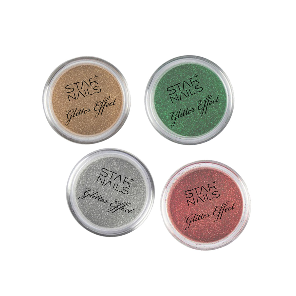 Limitovaná edícia Marry Christmas Glitter sada 4 farieb