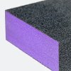 Brusný blok na pedikúru - černá/fialová