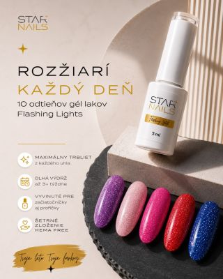 Leto praje nechtom, ktoré žiaria. ✨ Vybrali sme pre vás top 10 odtieňov Flashing Lights, ktoré sa krásne rozžiaria na...