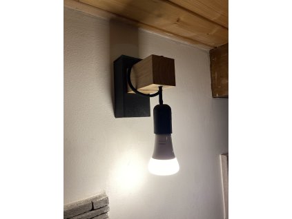 Nástěnné světlo - Black Wood