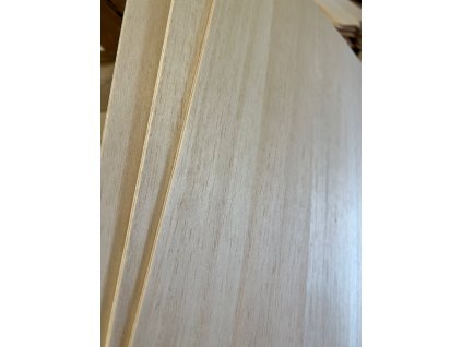 Překližka Balsová - Třívrstvá - 280x480x5,0mm