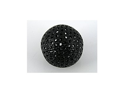 Metal Beads Filigree Round BLK 20mm