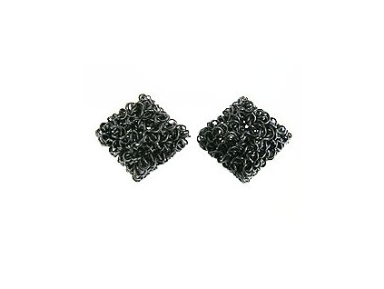 Wire Cube B black 16x14mm 1piece