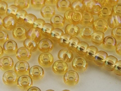 Seed Beads Preciosa No.11020 - Light Topaz Iris - 10/0 12g