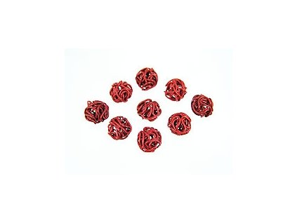 Wire Ball A Red 8mm 2pcs