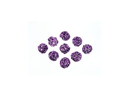 Wire Ball A Purple 8mm 2pcs