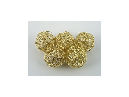 Wire Ball A Gold 12mm