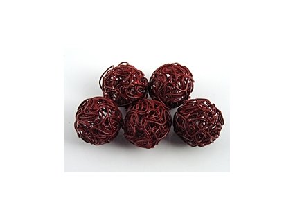 Wire Ball A Wine Red 16mm