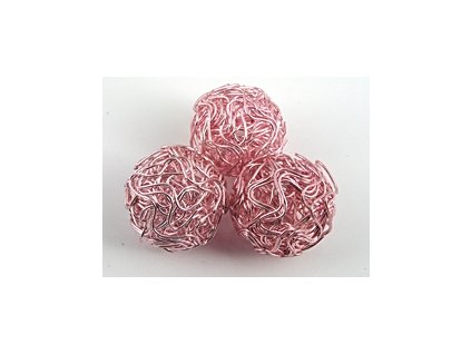 Wire Ball A Light Rose 18mm