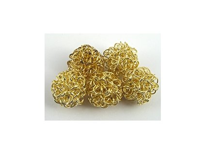 Wire Ball B Gold 14mm