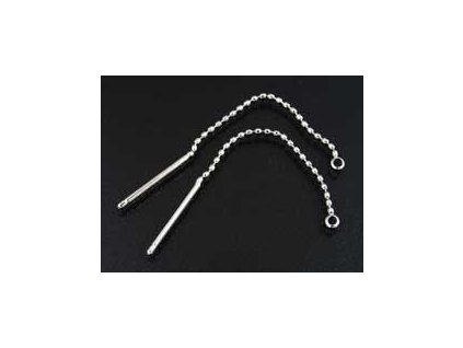 Chain Earrings with Loop RH 40x0,7mm 1pair