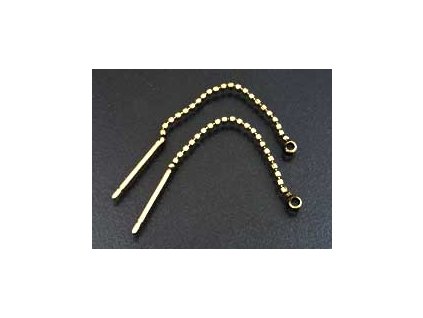 Chain Earrings with Loop AAU 40x0,7mm 1pair