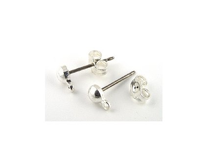 EARSTUD WITH LOOP & BACK AG