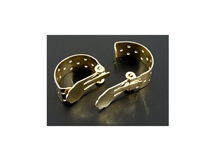 Earrings Clips Sieve AU 20mm 1pair