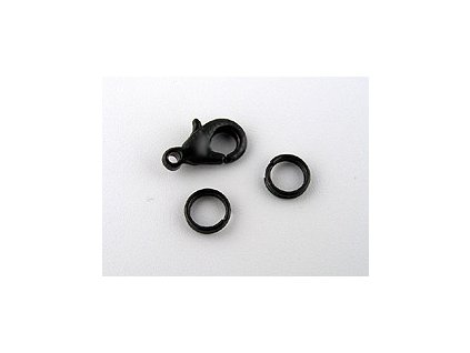 CLASP BLK 10mm WITH 2 JUMP RINGS 5mm