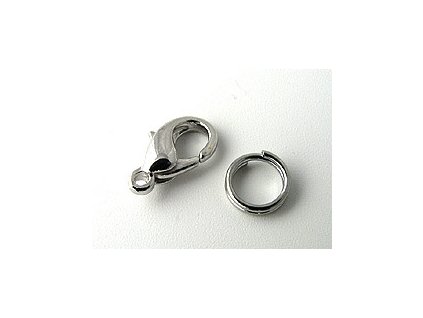 CLASP PT 12mm WITH JUMP RING 7mm