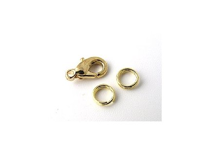 CLASP AU 10mm WITH 2 JUMP RINGS 5mm