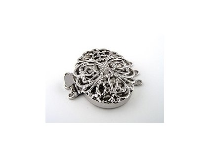 CLASP FILIGREE OVAL 3 ROW RH