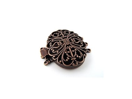 CLASP FILIGREE OVAL 3 ROW CUS