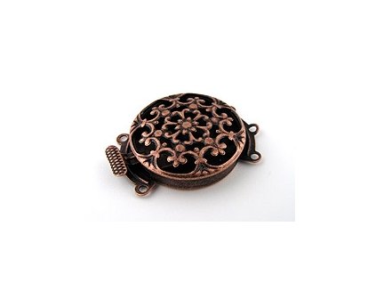 CLASP FILIGREE ROUND 3 ROW CUS