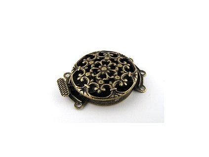 CLASP FILIGREE ROUND 3 ROW SAU