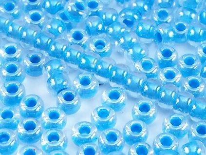 Seed Beads Preciosa No.38665 - Aqua Line Terra - 10/0 12g