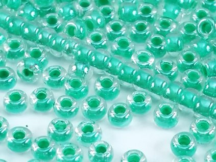 Seed Beads Preciosa No.38656- Green Line Terra - 10/0 12g