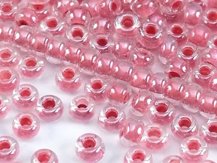 Seed Beads Preciosa No.38695- Darker Rose Peach Line Terra - 10/0 12g