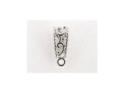 Filigree Pendant Hook with Loop RH 12x5mm