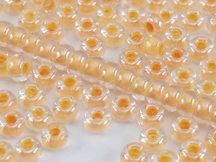Seed Beads Preciosa No.38683- Orange Line Terra - 10/0 12g