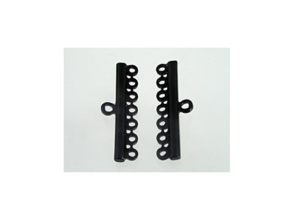 Component End Bar 7lines BLK 26mm 2pieces