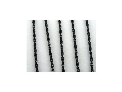 Chain I 2x1mm BLK 1m