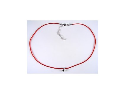 Rubber necklace - Light siam