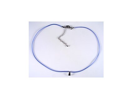 Rubber necklace - Sapphire