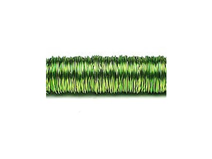 Barevný drát na cívce 0,3mm - Lime Green - 50m