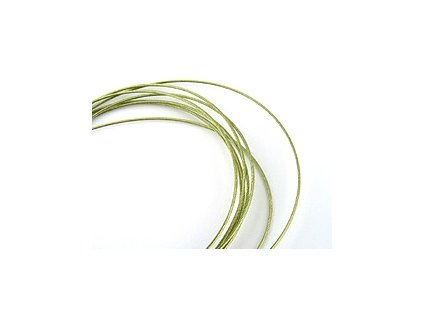 NYLON COATED WIRE GREEN 0.5mm 1m