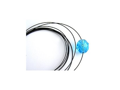 Nylon Coated Steel Wire Black 0.4mm 1m