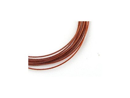 NYLON COATED WIRE DARK ORANGE 0.45mm