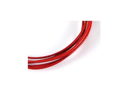 Leather cord red 1mm