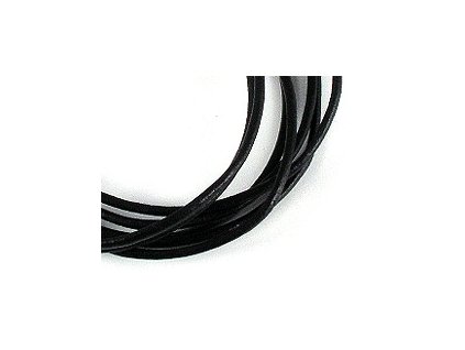 Leather cord black 1,5mm
