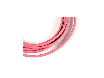 Kožená šňůrka Růžová 1,5mm