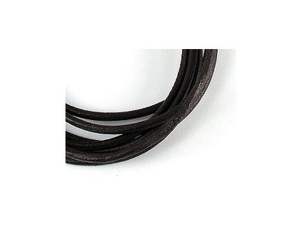 Leather cord brown 2mm