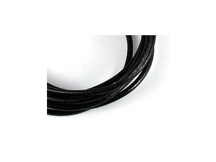 Leather cord black 2mm